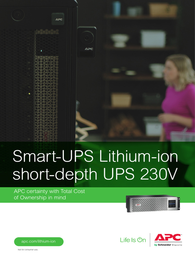 APC Smart-UPS Lithium-Ion Line-Interactive 230V Brochure | PDF ...