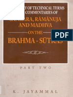 Glossary of Tech Terms in Commentaries of Sankara Ramanuja Madhva On Brahma Sutras - 2 - K Jayammal