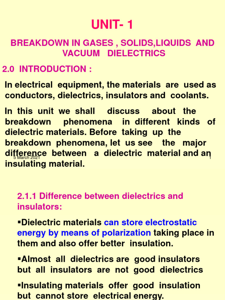 Electrical Breakdown Analysis | PDF | Electrical Breakdown | Dielectric