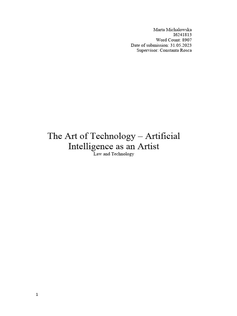 Bachelor Thesis - I6241813 | PDF | Artificial Intelligence ...