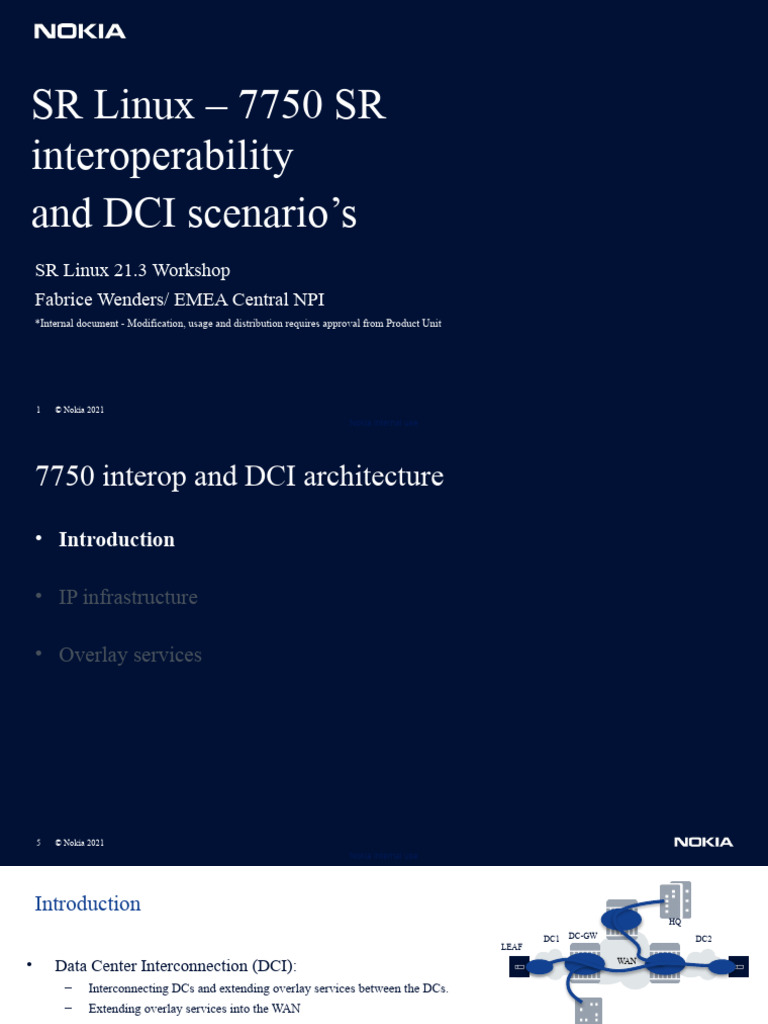 DCI Architecture with Nokia SR Linux | PDF | Virtual Private Network ...