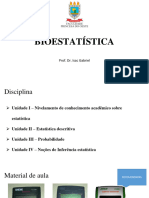 Aula 01 - Bioestatística ISAC GAB