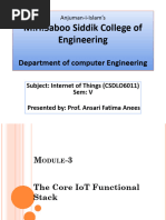 Module-3 Core IoT Functional Stack