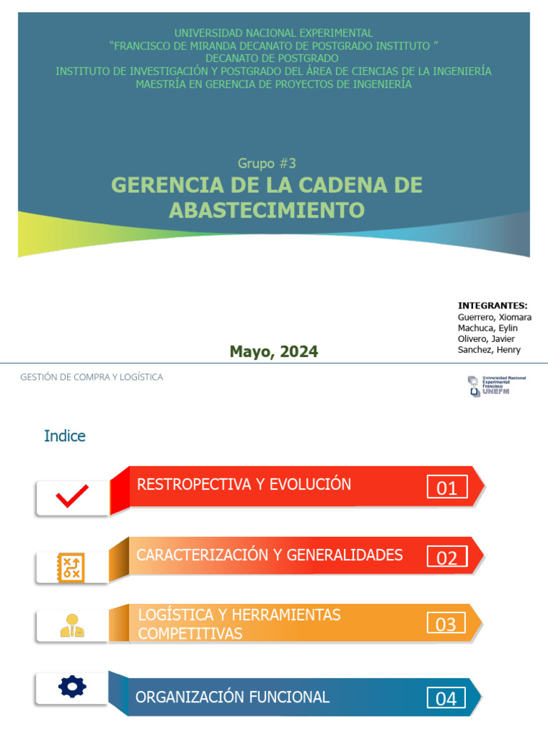 Gerencia de La Cadena de Abastecimiento | Descargar gratis PDF