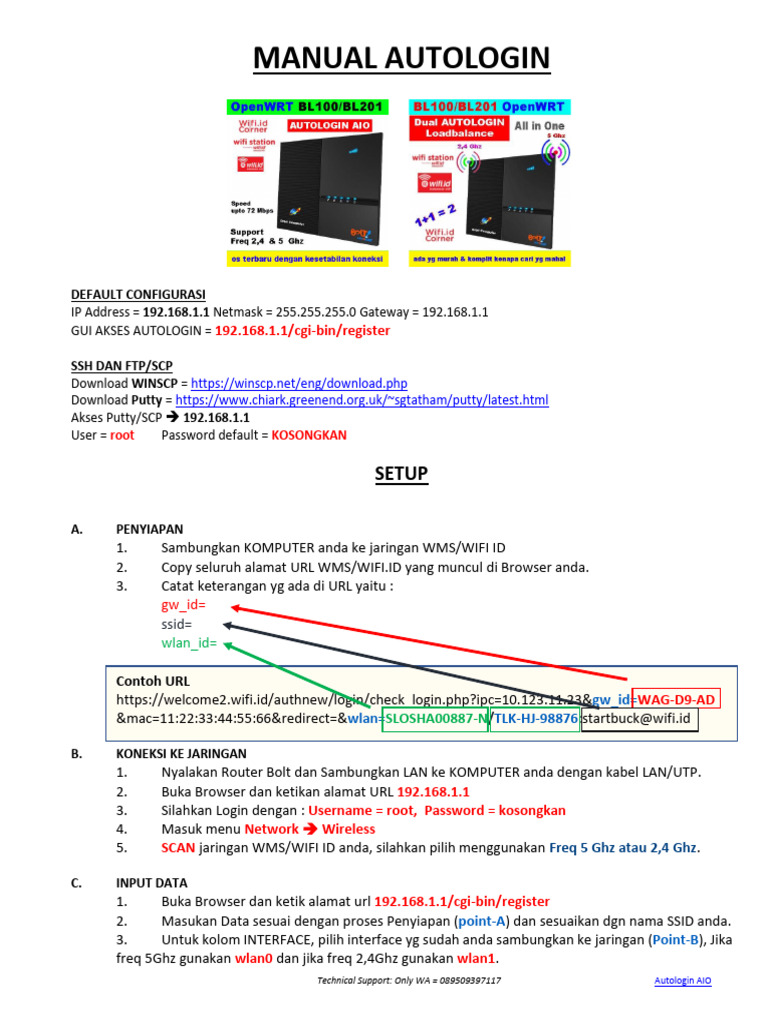 Panduan Login dan Setup Router Bolt | PDF