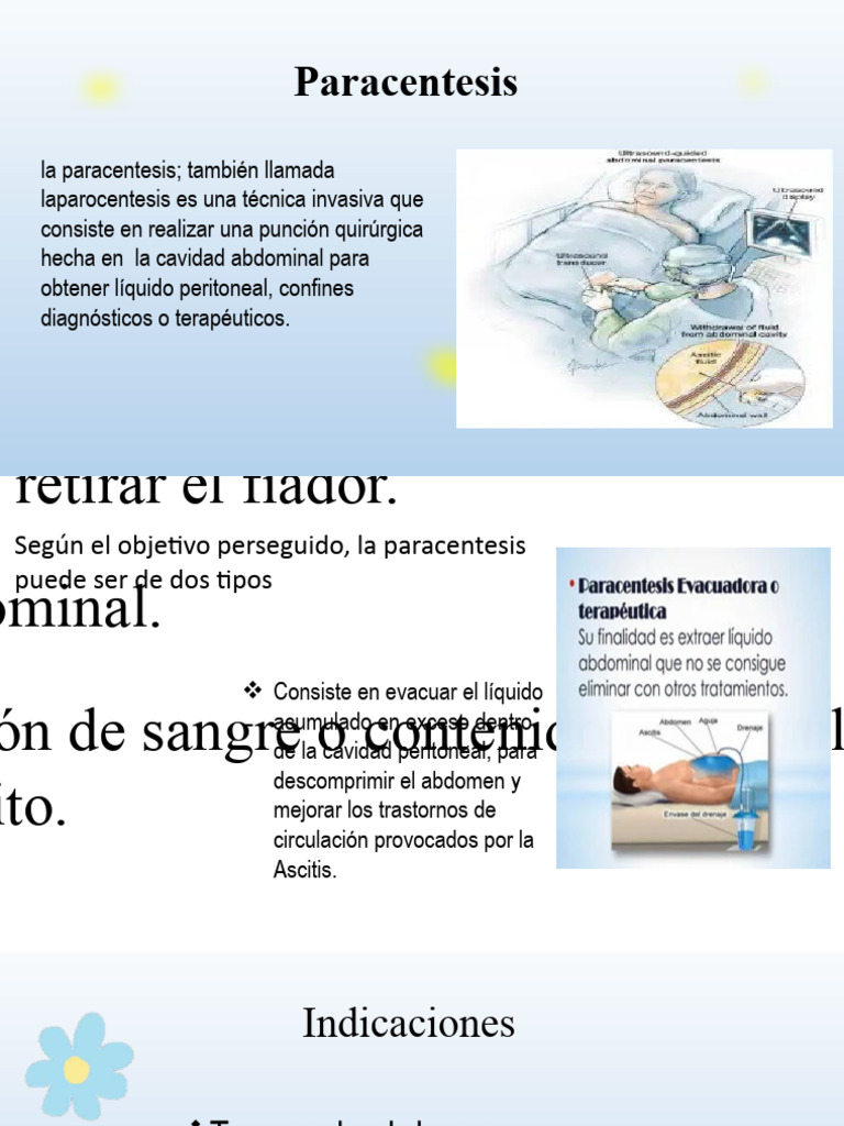 Paracentesis | PDF | Ciencia y matemáticas