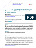 Effect of Heat Treatment Parameters On The Mechani