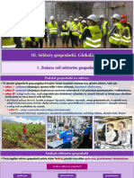 III. Sektory Gospodarki. Globalizacja: 1. Zmiana Roli Sektorów Gospodarki