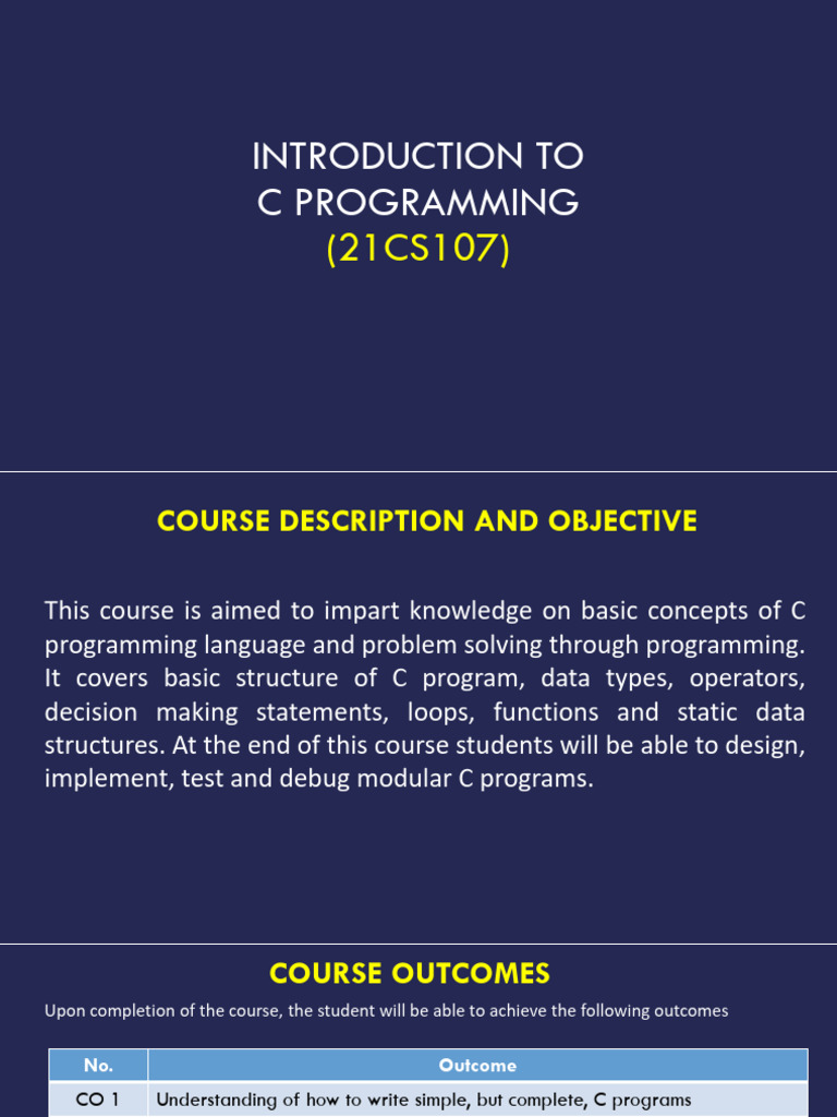 Introduction Unit-1 | PDF | C (Programming Language) | Computer Program
