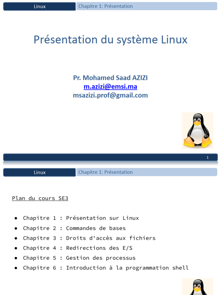 Introduction au système Linux | PDF | Unix | Système d'exploitation