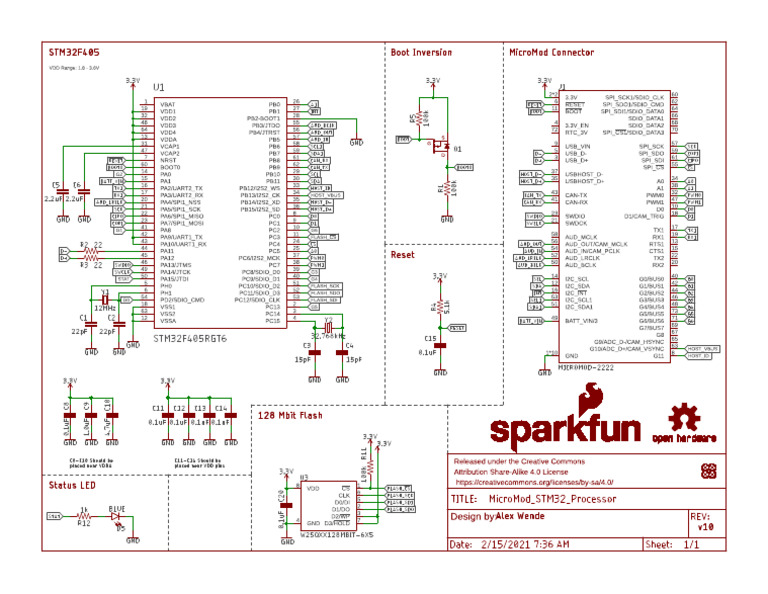 MicroMod STM32 Processor Old | PDF
