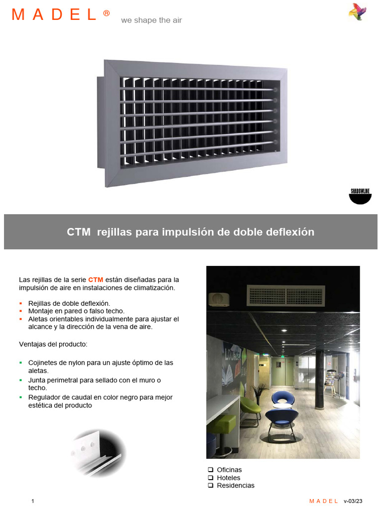 23 ES MADEL CTM Rejillas Impulsion Dad 1 | PDF | Materiales de ...