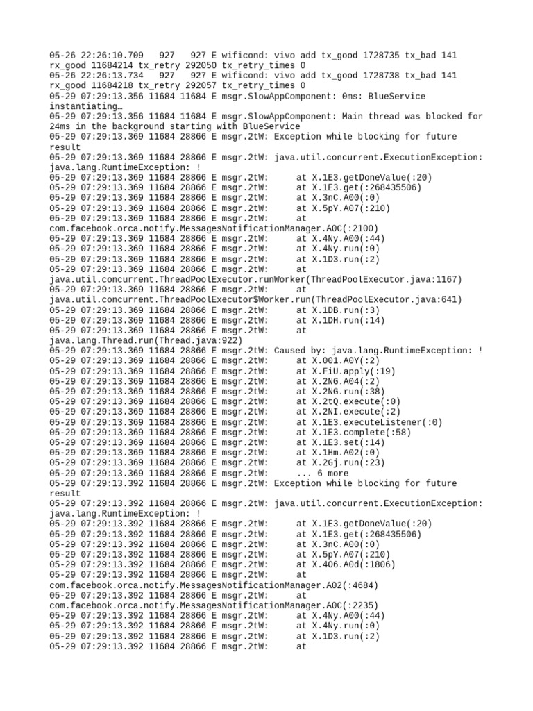 WiFi and App Error Logs Analysis | PDF