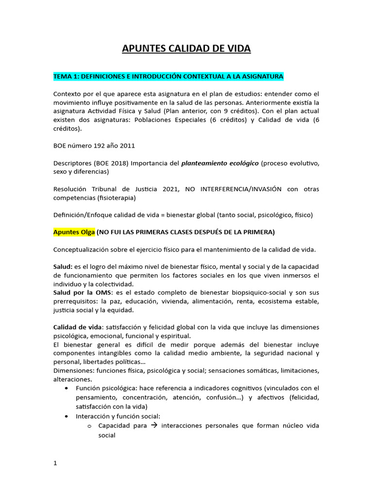 Estrategias para Mejorar la Calidad de Vida | PDF | Envejecimiento ...