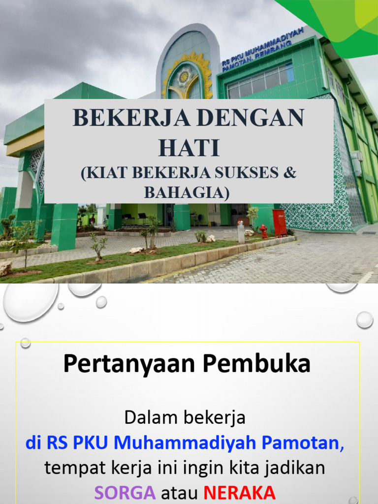 Bekerja Dengan Hati Rs Pku Muhammadiyah Pamotan Rembang Mei 2022 Pdf