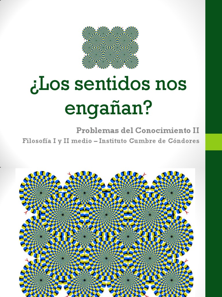 Engaños de los Sentidos en Filosofía | PDF | Percepción | Color
