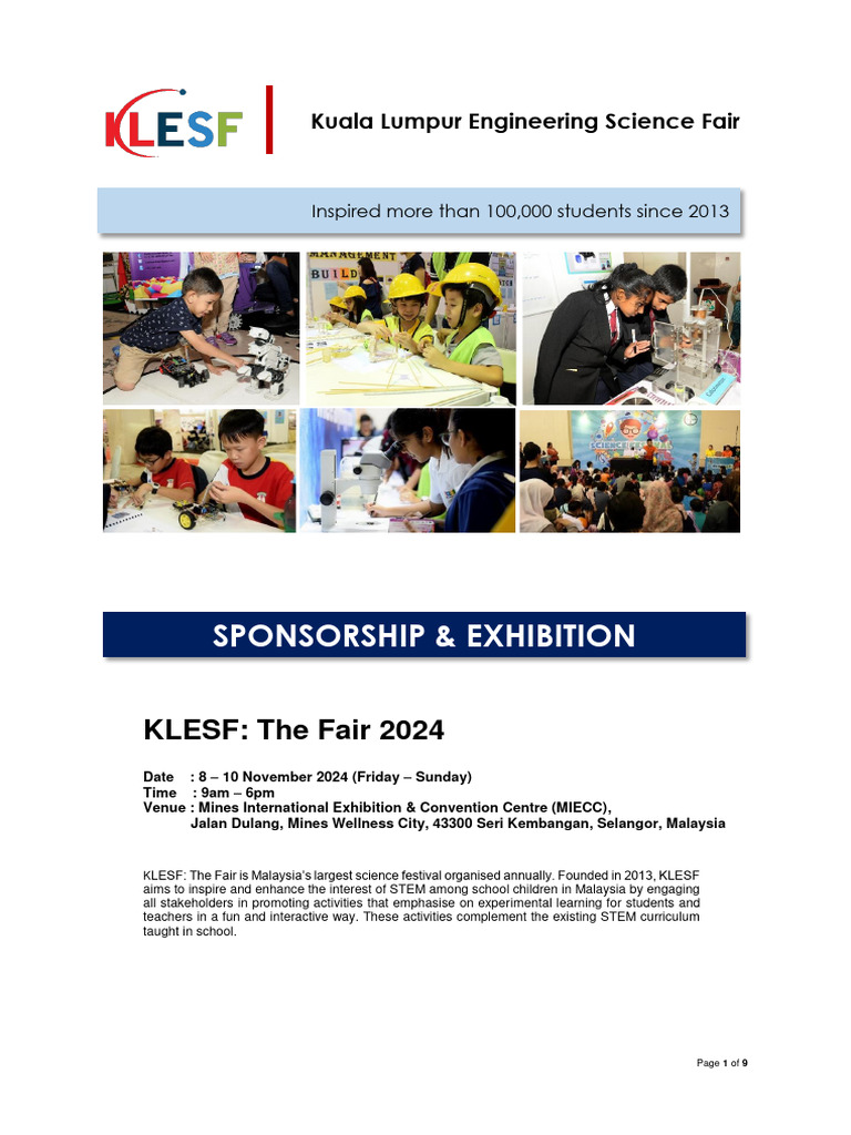 KLESF: The Fair 2024 Overview | PDF | Indemnity | Science, Technology ...