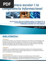 La Biblioteca Escolar i la competencia Informacional