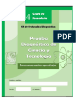 Evaluaciòn Diagnostica de 4 - Ciencia_y_tecnología - 2022