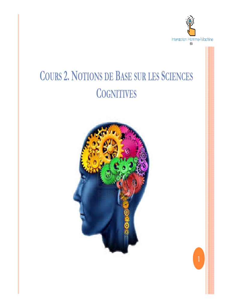 Cours2.introduction Aux Sicences Cognitives | PDF | Sciences cognitives ...