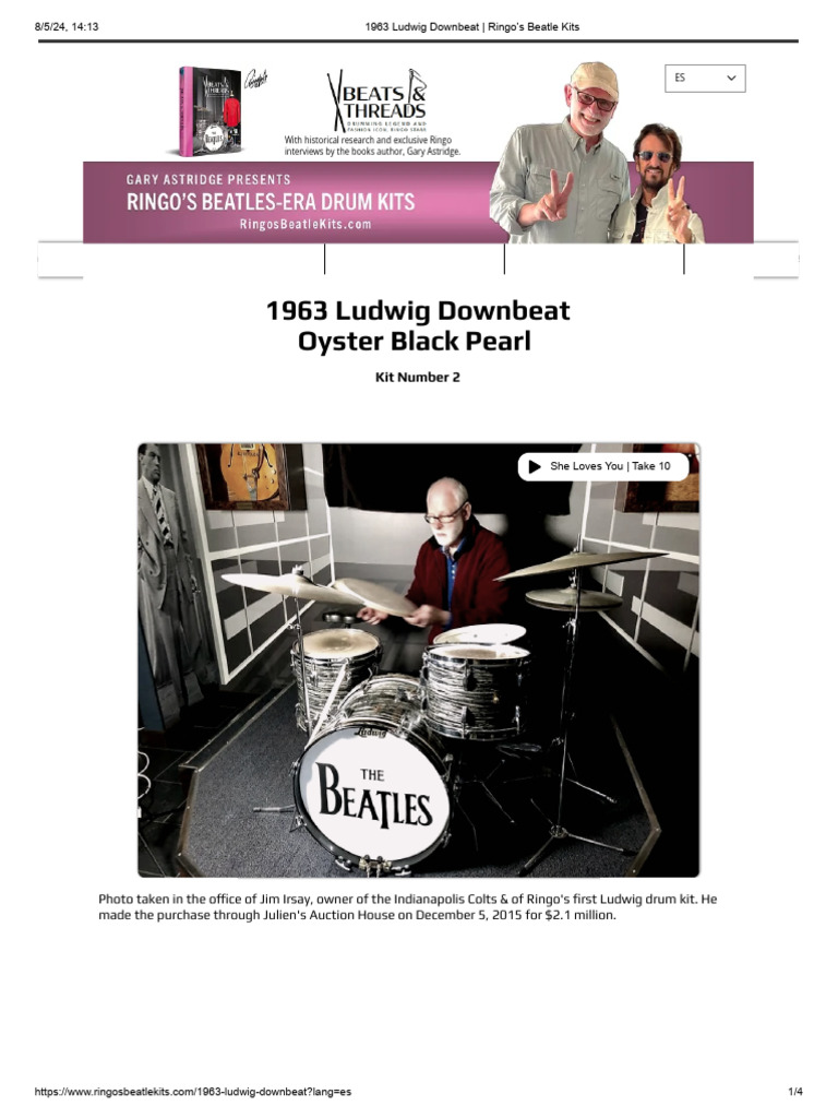 1963 Ludwig Downbeat - Ringo's Beatle Kits | Download Free PDF | Ringo ...