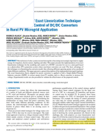 Implementation of Exact Linearization Technique For Modeling and Control of DC DC Converters in Rural PV Microgrid Application