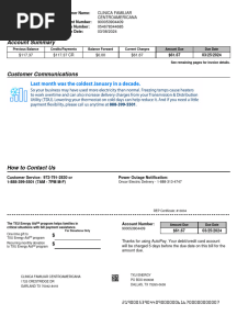 TXU Sample Bill