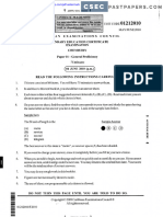 CSEC Chemistry June 2010 P1 With Answers