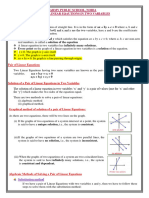 Pair of Linear Equations in Two Variables