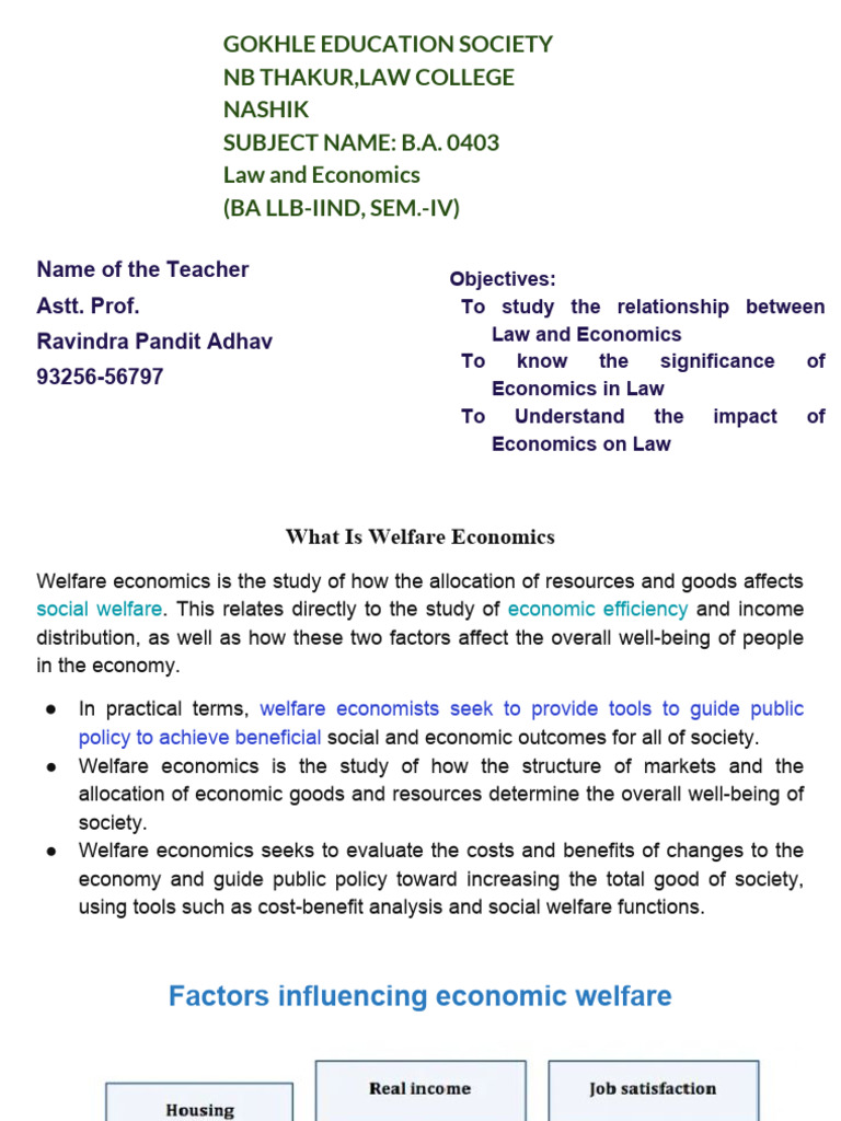 Welfare Economics Pdf Welfare Economics Pareto Efficiency