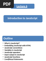 Lecture 6 Introduction To JavaScript