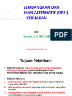 Analisis Kebijakan FKUGM Suripto 2019