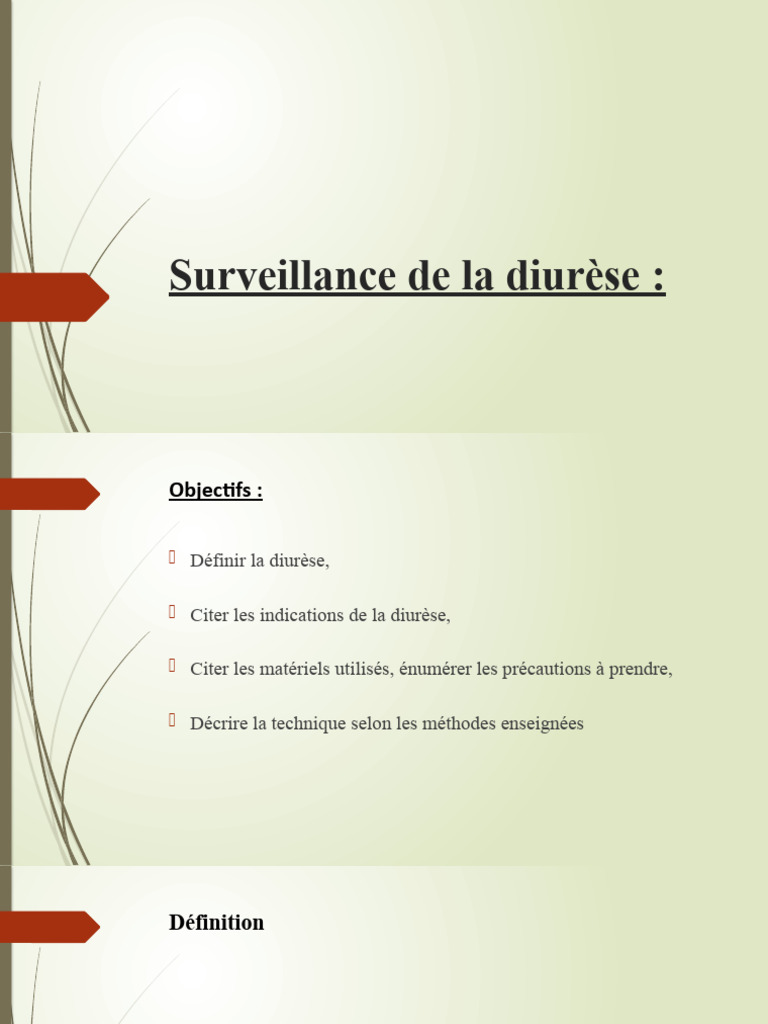 Surveillance de la diurèse et anomalies | PDF | Urine | Appareil urinaire
