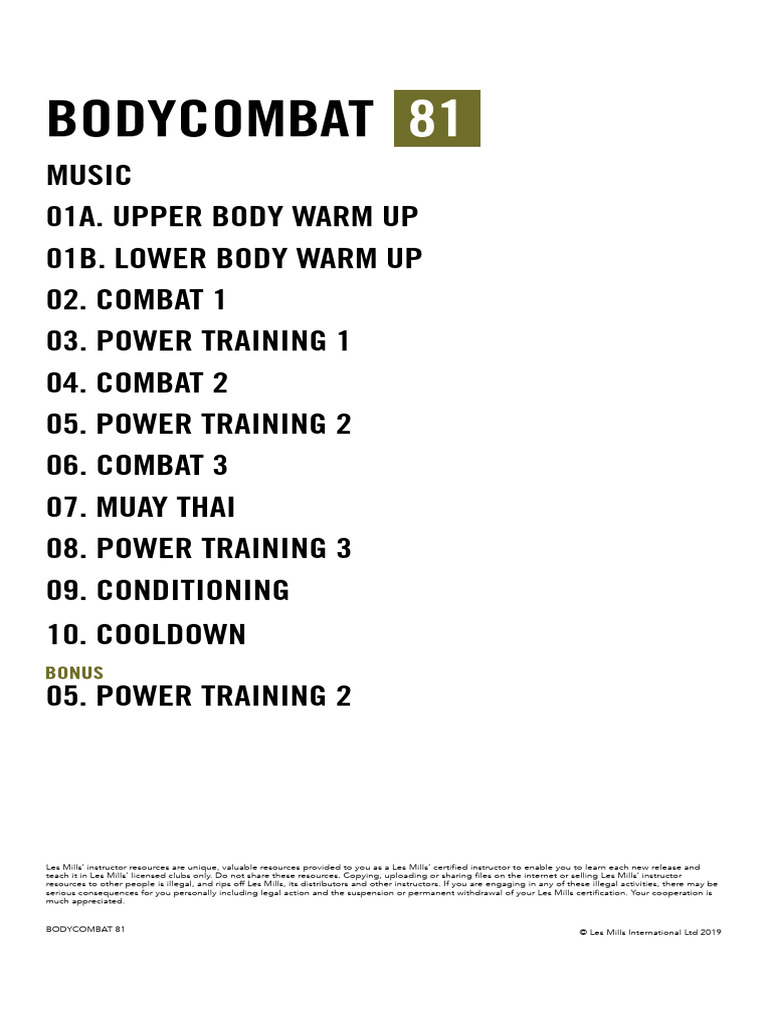 Bodycombat | PDF