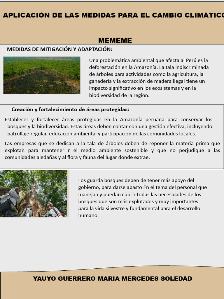 Aplicación de Las Medidas para El Cambio Climático - NTRBBJ | PDF ...