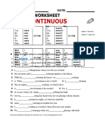 HOMEWORK Past Continuous