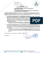 CIRC. Nº .... CONGRESO DEPARTAMENTAL DE GOBIERNOS ESTUDIANTILES  y  DEFENSORES ESTUDIANTILES. 2023