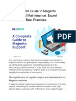 Guide To Magento Support and Maintenance