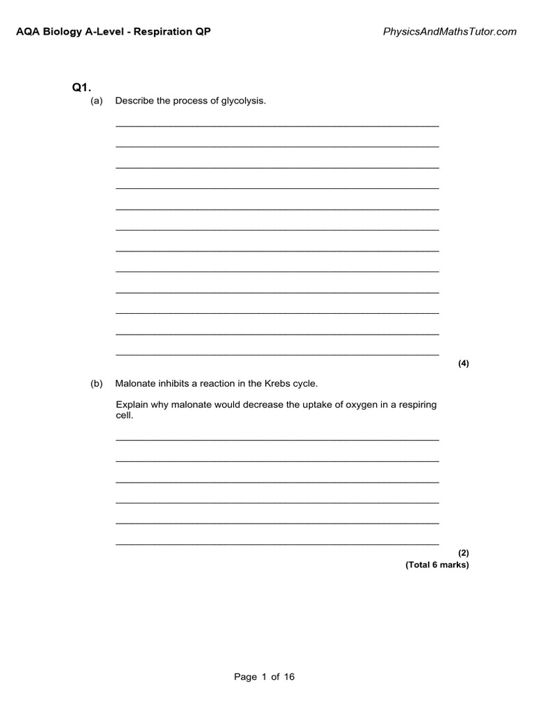 Glycolysis and Respiration Processes Explained | PDF | Cellular ...