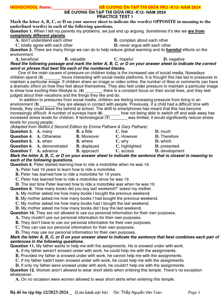 Grade 12 Midterm Exam Review | PDF | Plate Tectonics | Tsunami