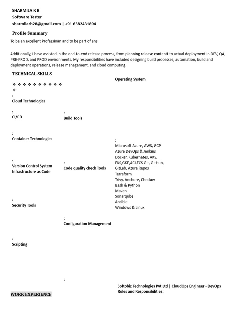 CloudOps Engineer Resume - DevOps Expert | PDF | Microsoft Azure ...