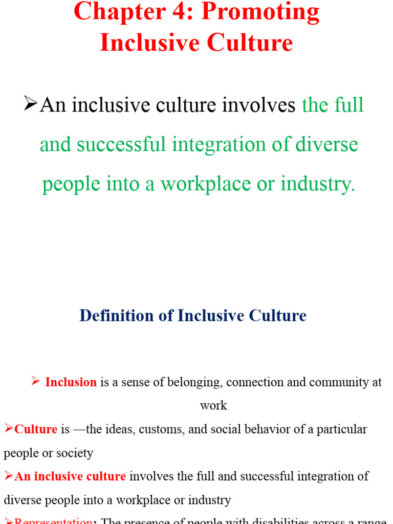 Building an Inclusive Workplace Culture | PDF | Community | Recruitment