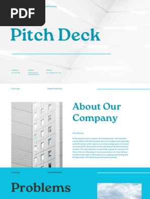 Business Pitch Deck Presentation