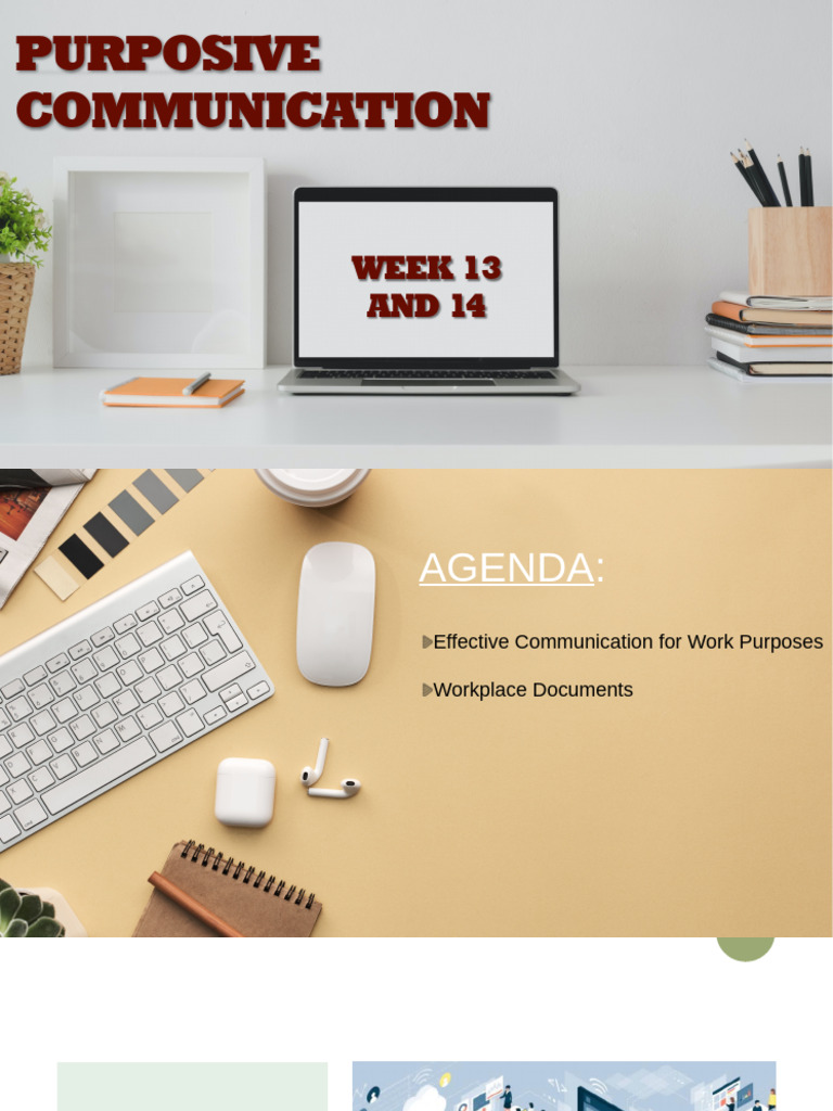 Purc111 - Week 13 and 14 - Effective Communication For Work Purposes ...