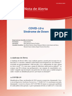 COVID-19 e Síndrome de Down - Nota de Alerta Da Sociedade Brasileira de Pediatria (2020)