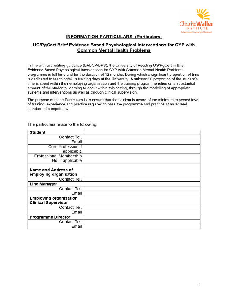 Evidence-Based Mental Health Training for CYP | PDF | Psychotherapy ...