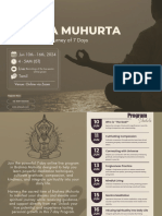 B12 7 Day Brahma Muhurta Program Brochure