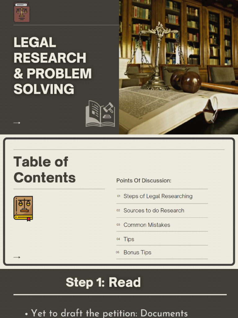Legal Research and Problem Soving | PDF