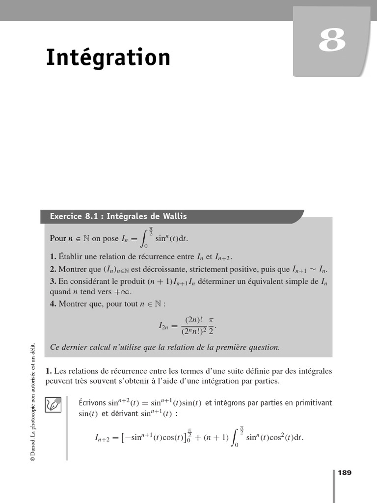 Intégrales de Wallis et arctan à l'infini PDF Mathématiques — free download