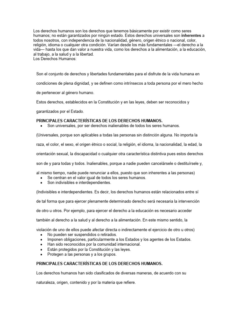 DERECHOS HUMANOS | PDF | Convenio europeo de derechos humanos